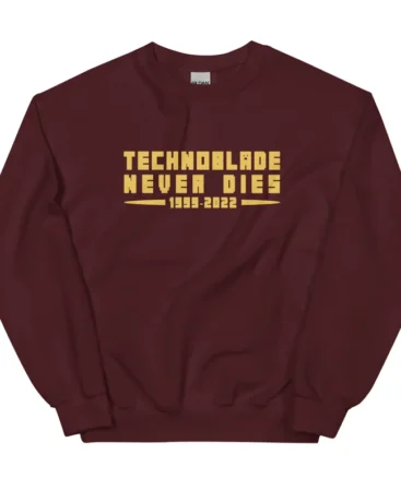 Technoblade never dies Brown Sweatshirt