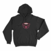 Crown Pig Face Unisex Hoodie Black